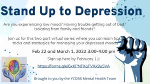 YCDSB Mental Health Team Presents Two New Groups