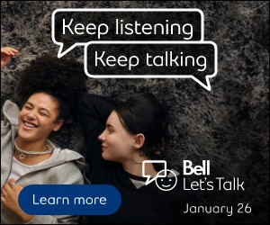 Two people lying on the floor talking. Speech bubbles indicate they are saying "keep listening" and "keep talking".